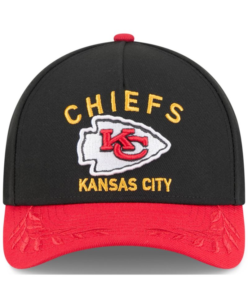 Men's Black/Red Kansas City Chiefs 2025 NFL Draft 9FORTY A-Frame M-Crown Adjustable Hat