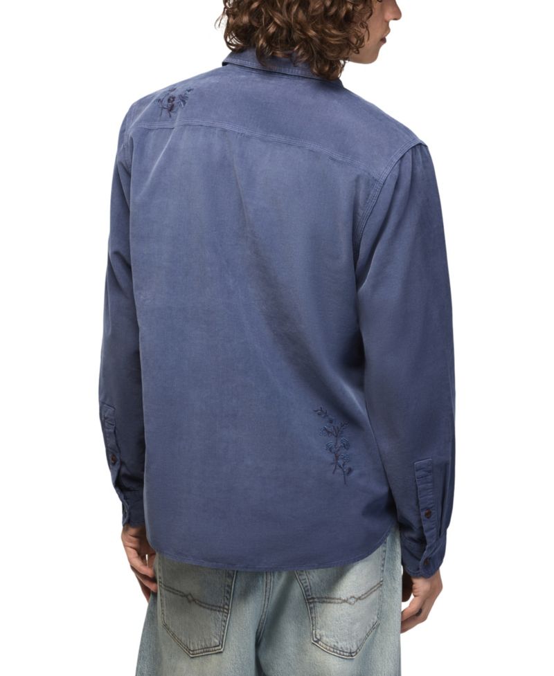 Men's Embroidered Corduroy Workshirt