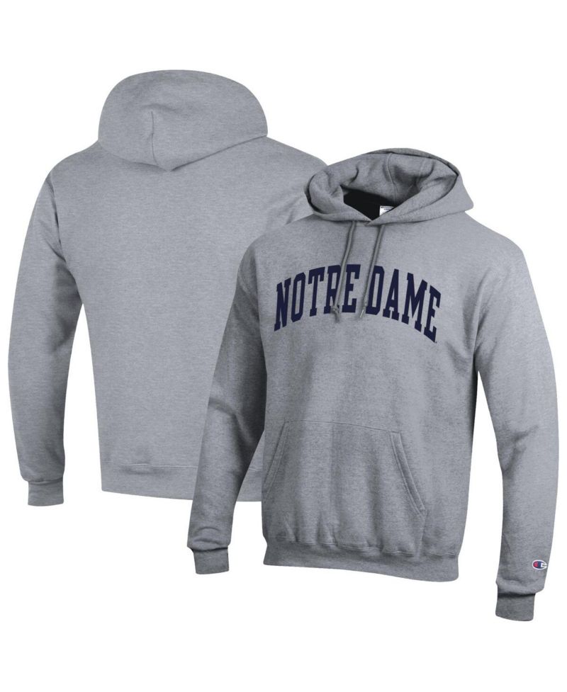 Men's Navy Notre Dame Fighting Irish Basic Arch Fleece Pullover Hoodie