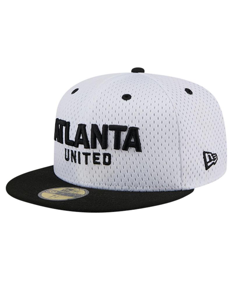 Men's White Atlanta United FC Throwback Mesh 59FIFTY Fitted Hat