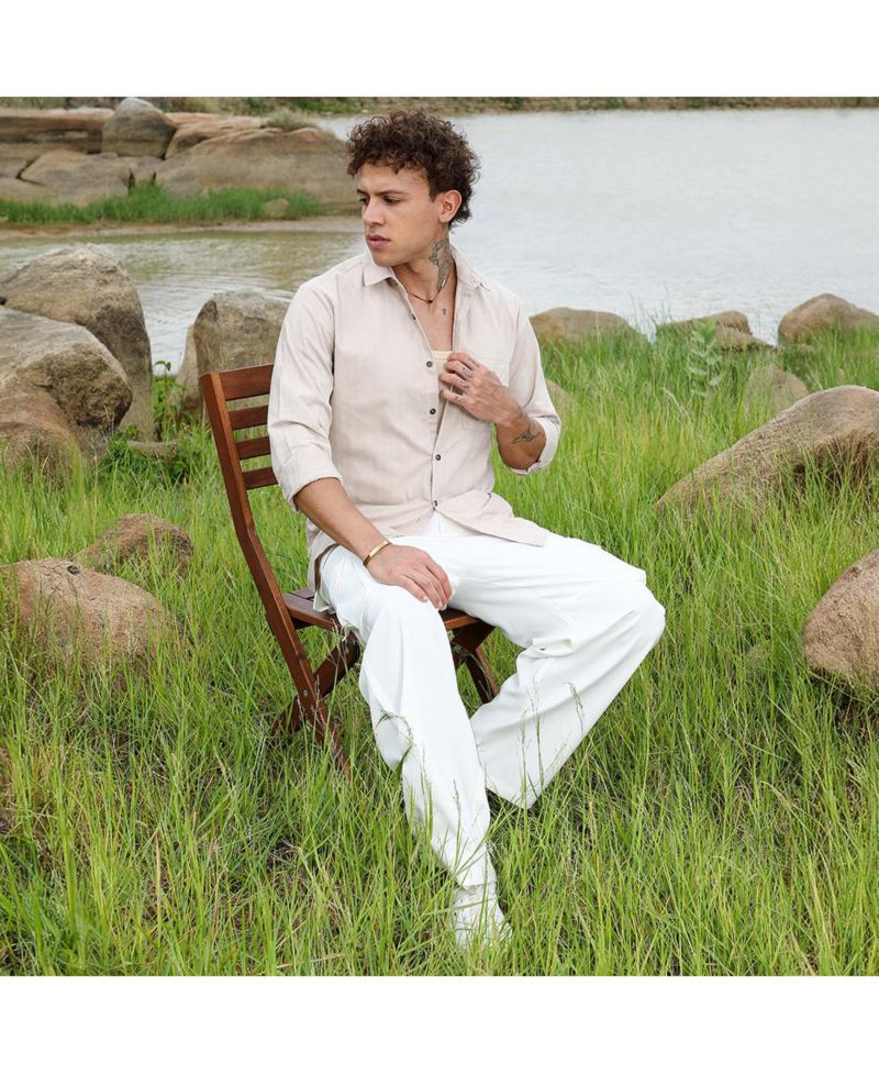 Men's Multitrack-Striped Shirt