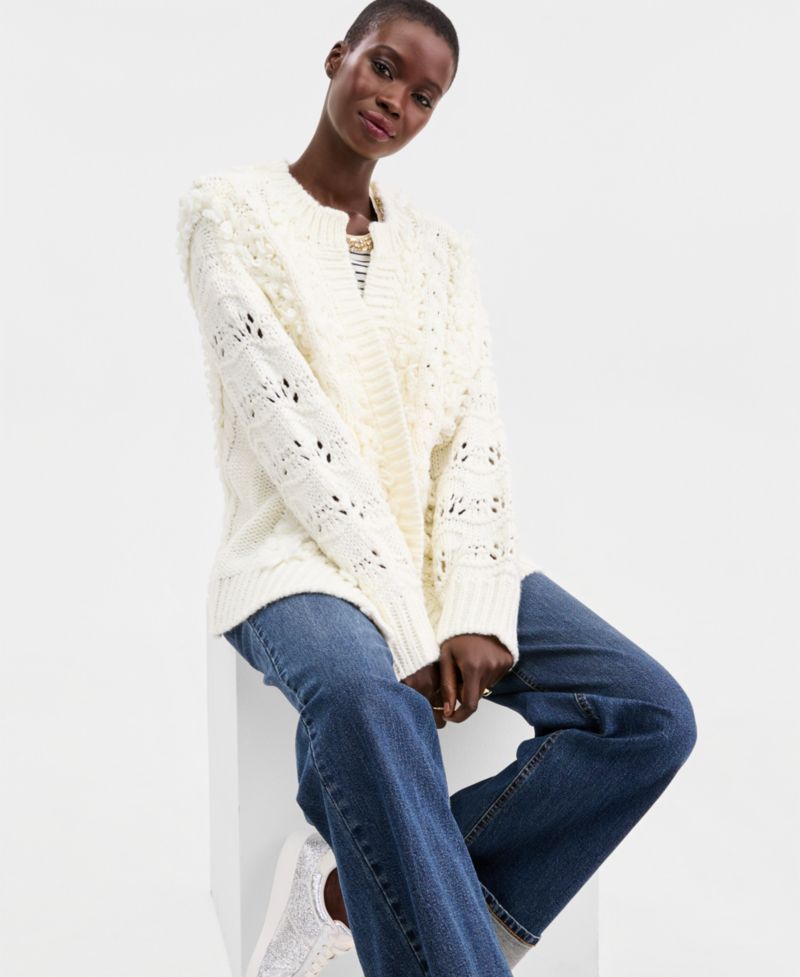 Women's Chunky Loop Cardigan Sweater