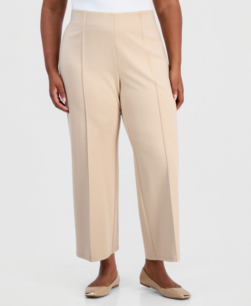Plus Size Wide-Leg Relaxed-Fit Pants