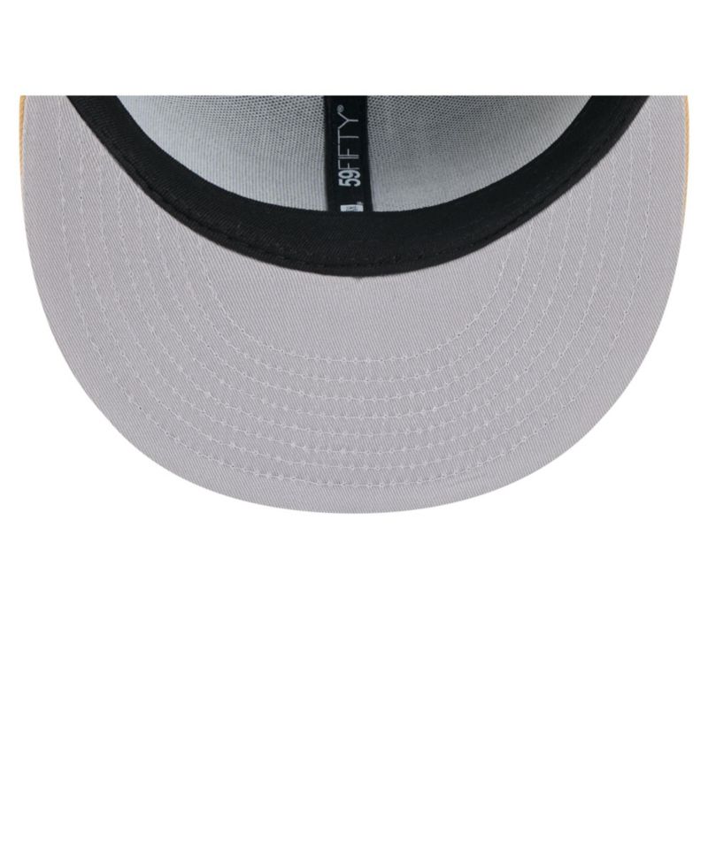 Men's Black/Gold Vegas Golden Knights City Icon Stitched Overlay 59FIFTY Fitted Hat