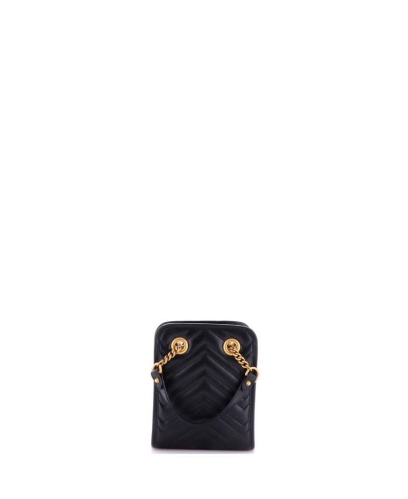 Mini GG Marmont Handle Crossbody Bag Matelasse Leather