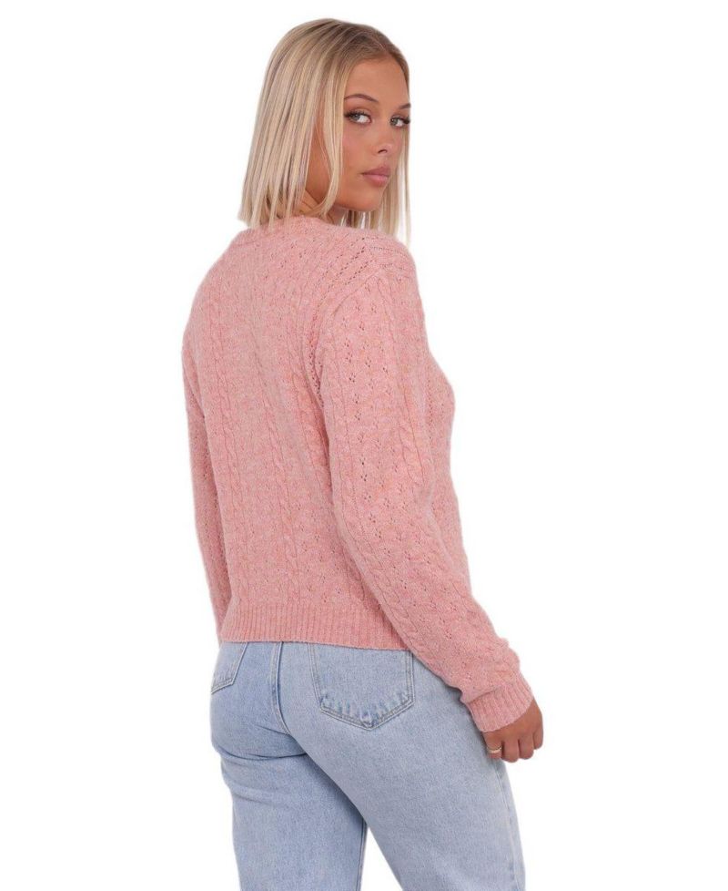 Women's Bonnie Cable-Knit Fitted Cardigan