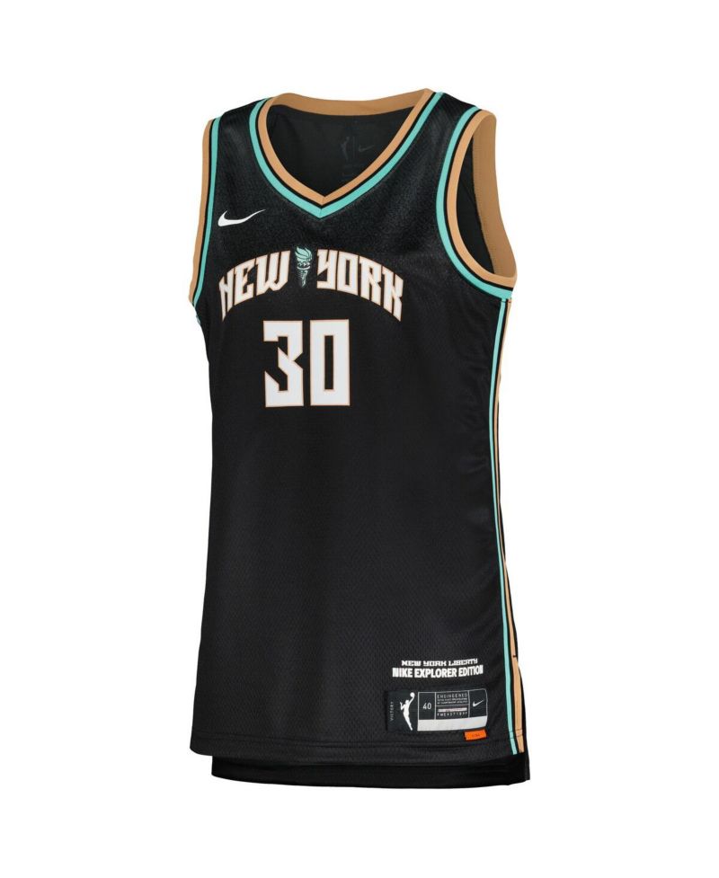 Women's Breanna Stewart Black New York Liberty Explorer Edition Victory Jersey