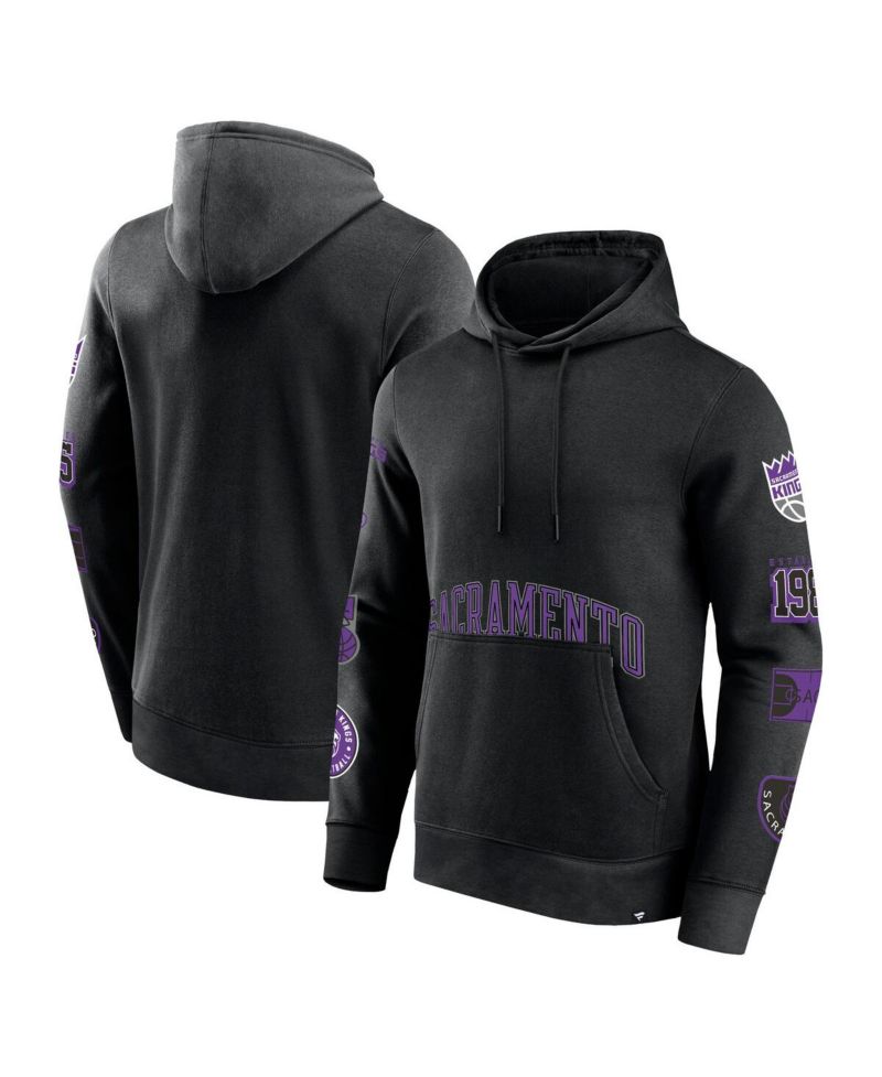 Men's Black Sacramento Kings Home Court Pullover Hoodie