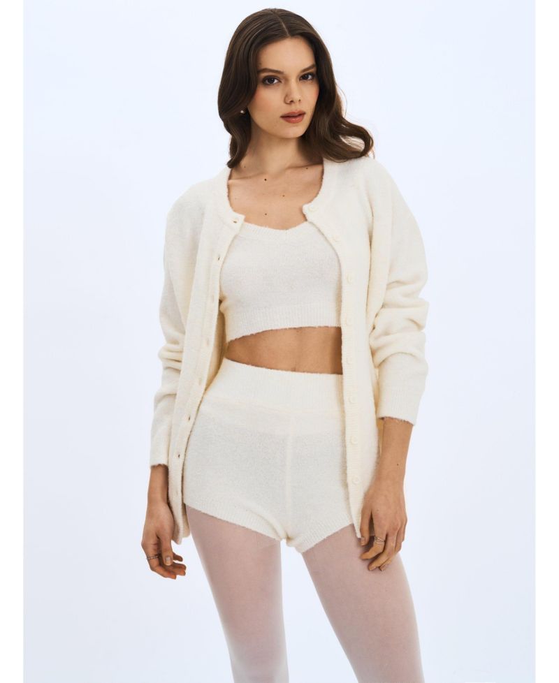 Women's Orla Wool-Blend Ribbed Knit Cardigan