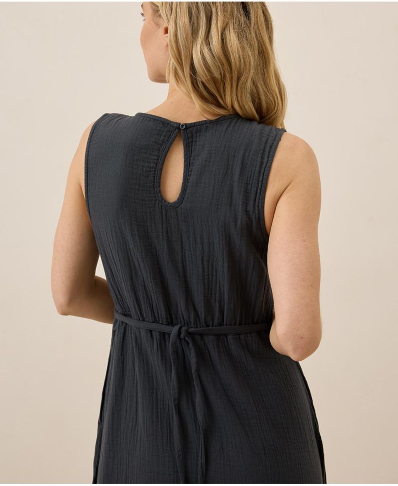 Women's Organic Cotton Coastal Double Gauze Beach To Brunch Dress