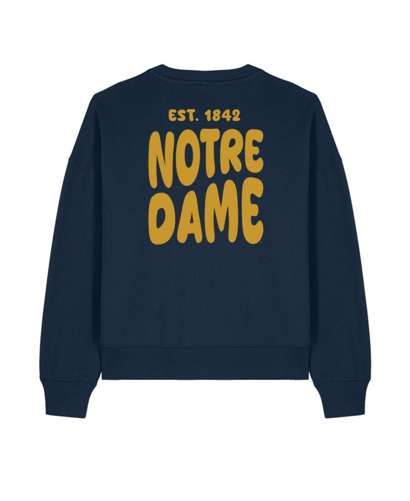 Women's Navy Notre Dame Fighting Irish Cloud Sweatshirt
