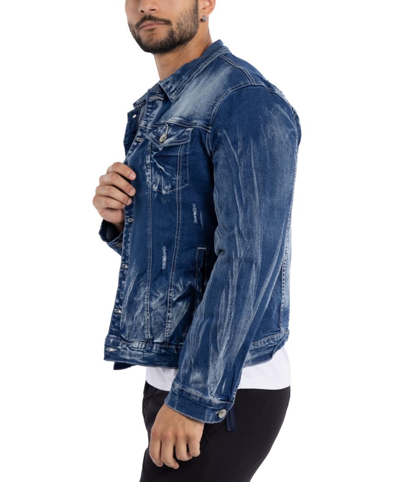 RAW X Men's Flex Distressed Denim Jacket