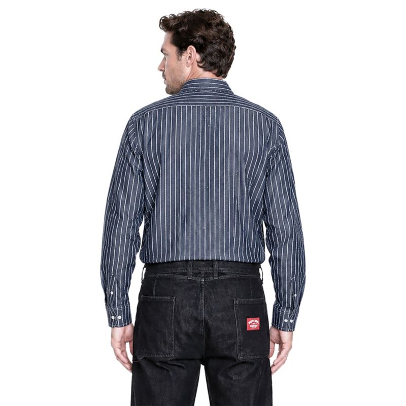 Heritage Men's American Collection Pleated Front Chambray Shirt