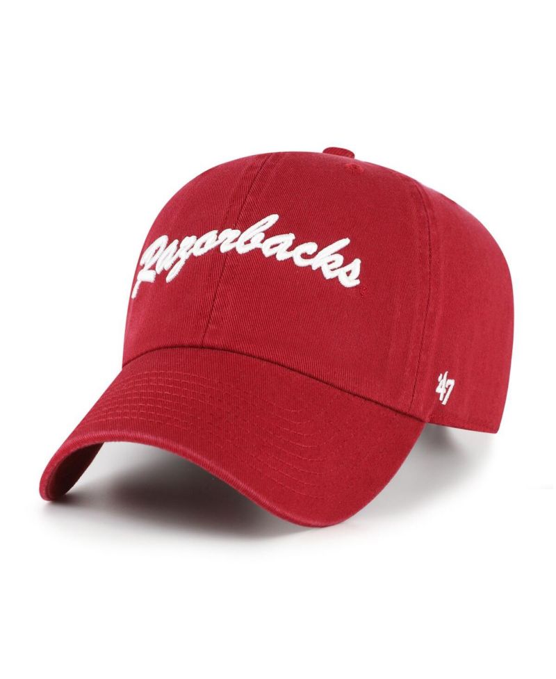 Men's Cardinal Arkansas Razorbacks Vault Clean Up Adjustable Hat
