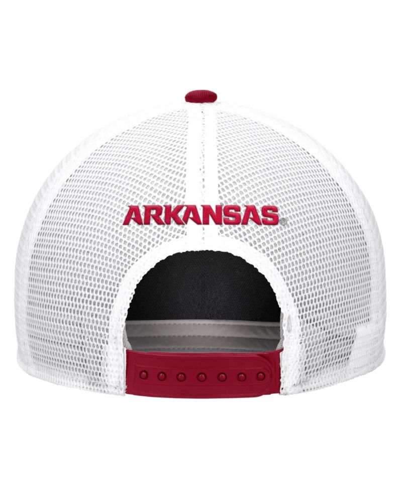 Men's Cardinal Arkansas Razorbacks 2026 On-Field Rope Adjustable Trucker Hat