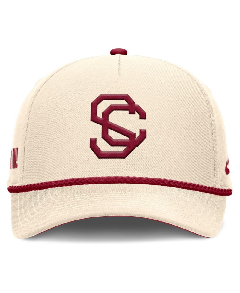 Men's and Women's Natural USC Trojans Legacy Vintage Rope Rise Adjustable Hat