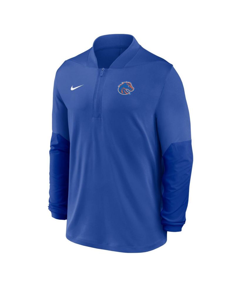 Men's Royal Boise State Broncos Dri-FIT Half-Zip Pullover Sweatshirt