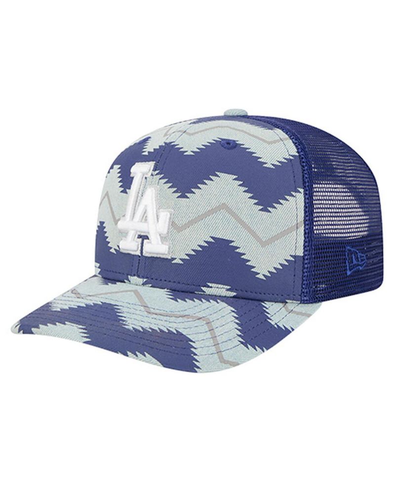 Men's Denim/Royal Los Angeles Dodgers Aztec Denim 9SEVENTY Adjustable Hat