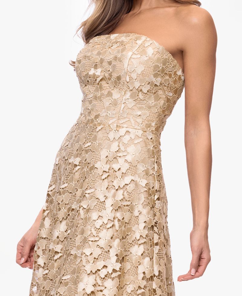 Women's Sleeveless Strapless Gown