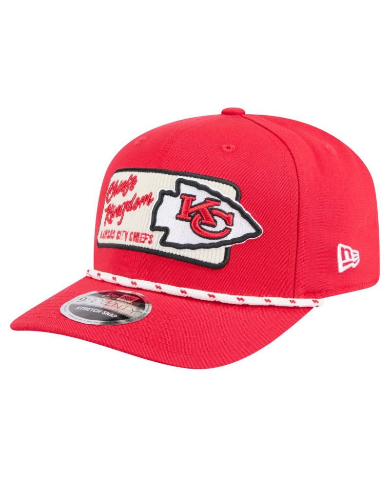 Men's Red Kansas City Chiefs Chant 9SEVENTY Stretch-Snap Hat