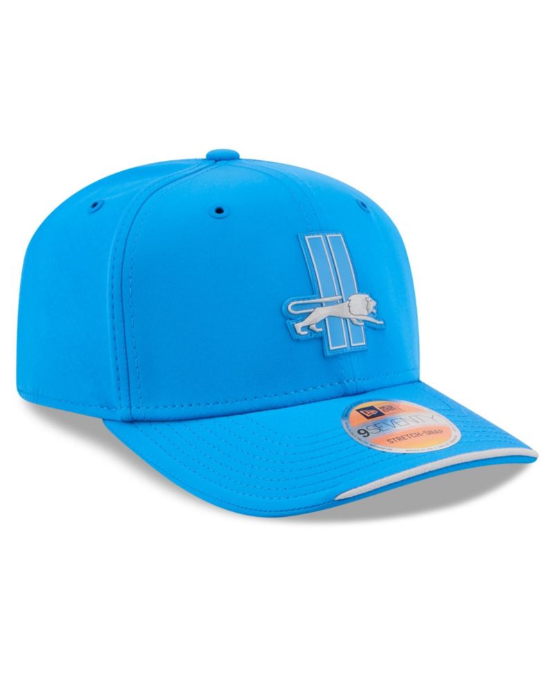 Men's Blue Detroit Lions 2026 Sideline Throwback 9SEVENTY Adjustable Hat
