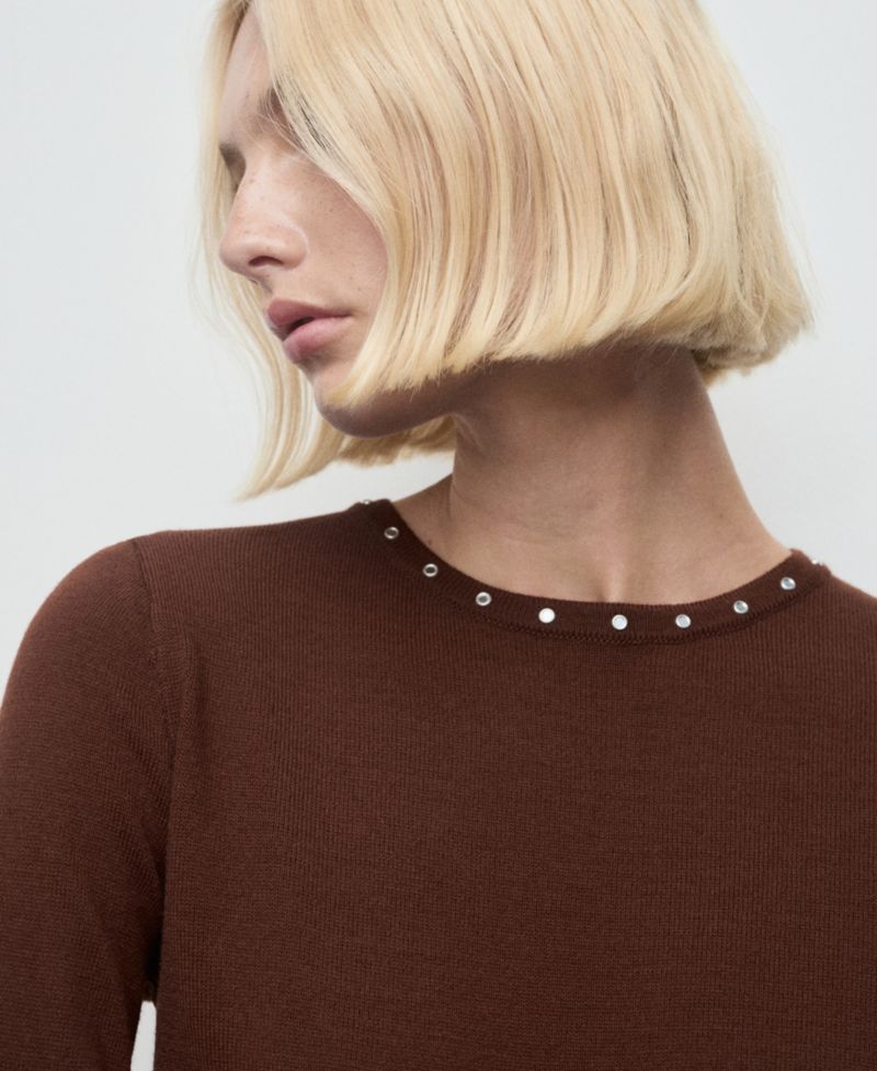 Women's Studded Knitted Sweater