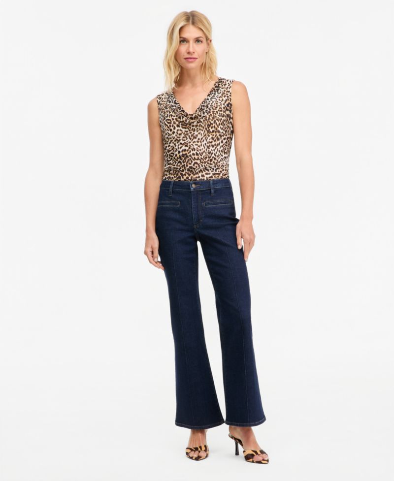 Women's Mid-Rise Flare Jeans