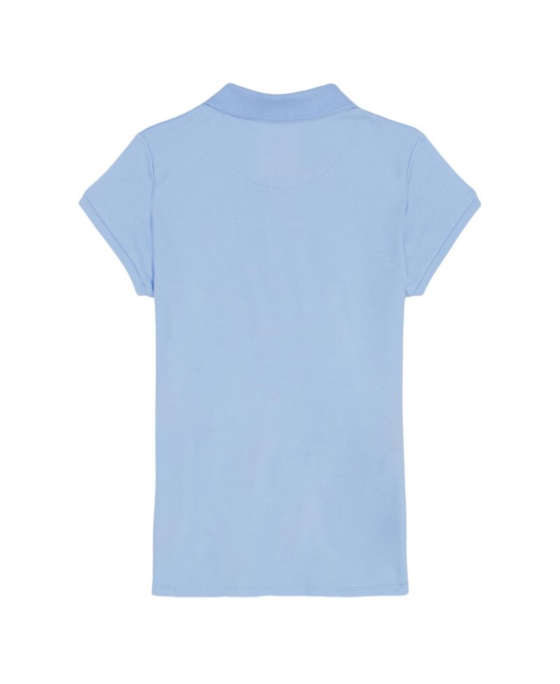 Little Girls Short Sleeve Interlock Polo Shirt
