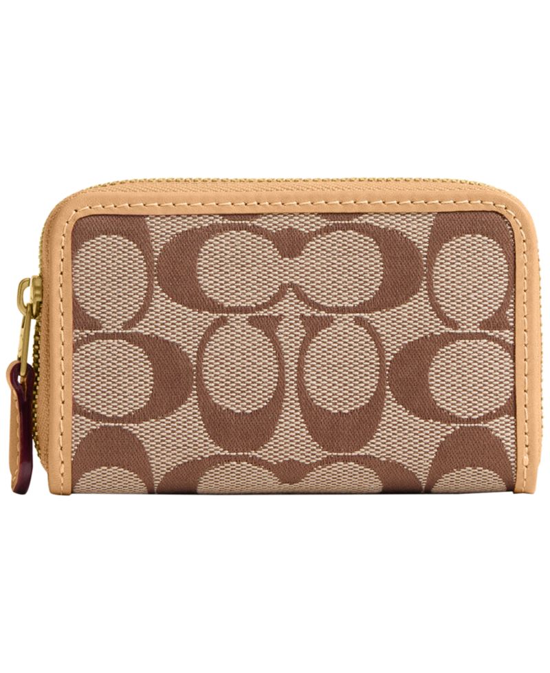 Essential Signature Jacquard Zip Around Wallet
