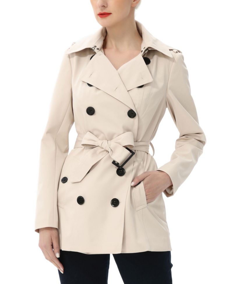 Women's kimi + kai Classic Short Trench Coat