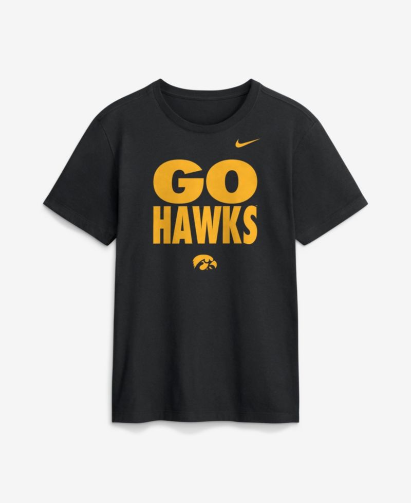 Men's Iowa Hawkeyes Sideline Slogan Crewneck T-Shirt