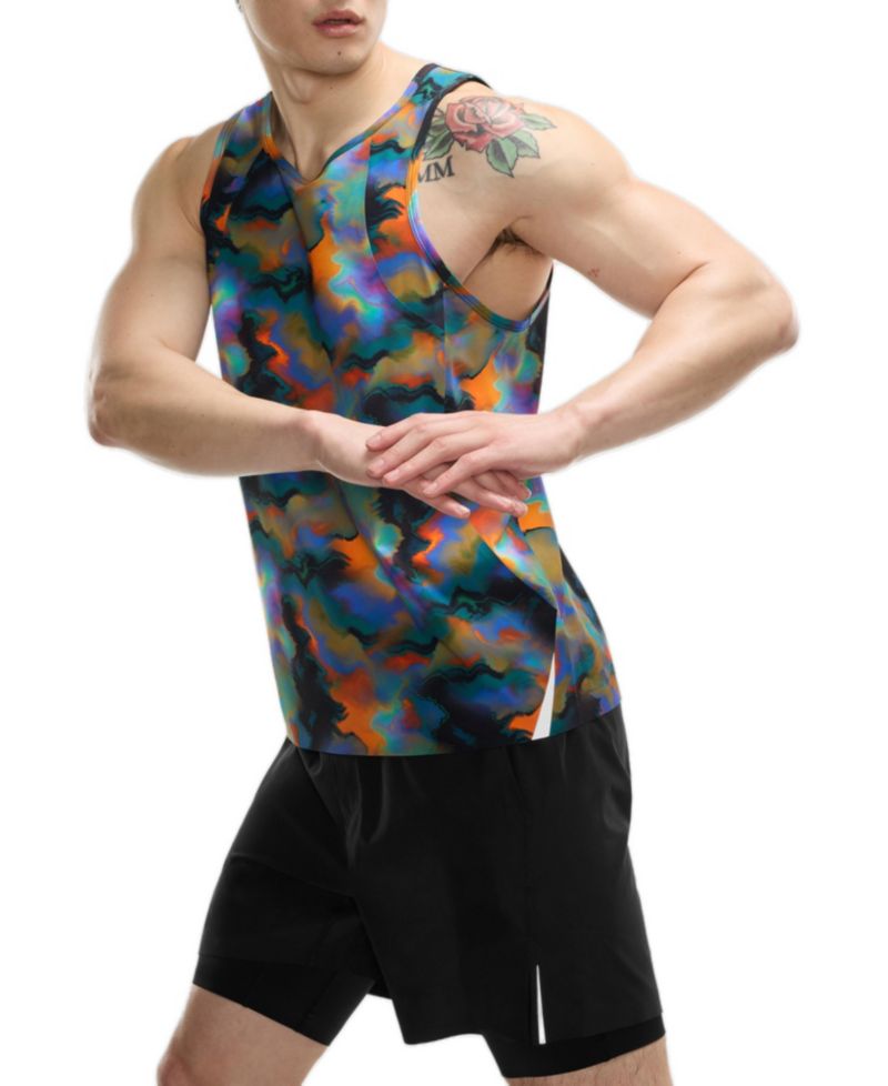 Men's Stride Reflective Crewneck Classic-Fit Singlet