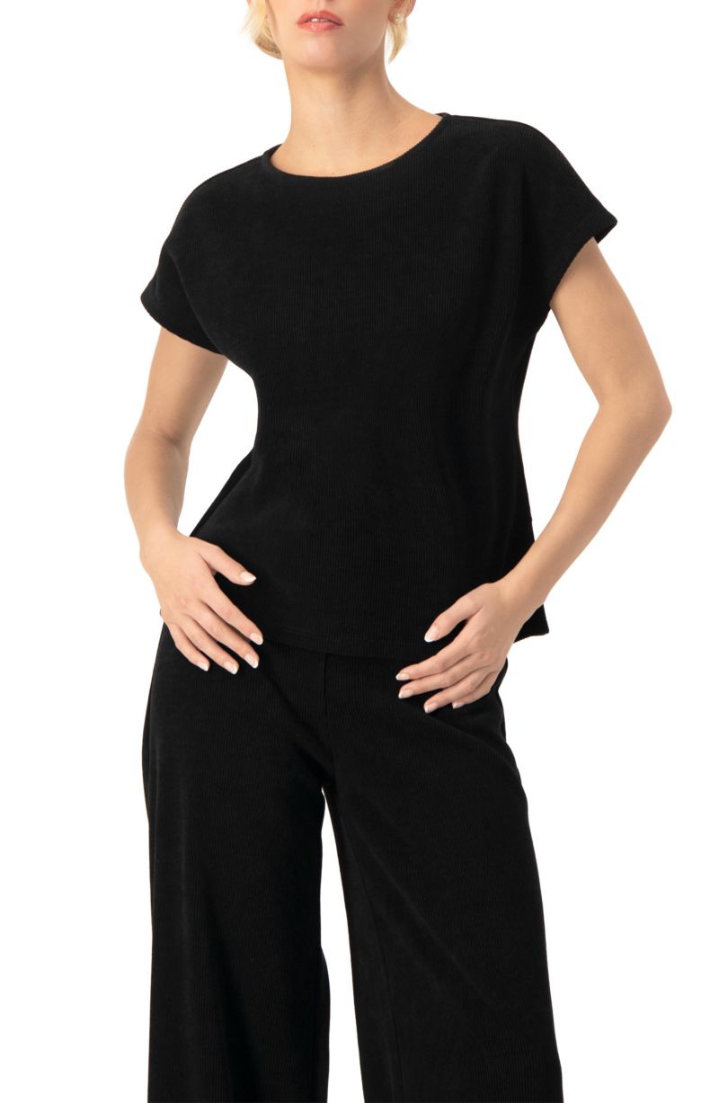 Women's Corduroy Off-Shoulder Top