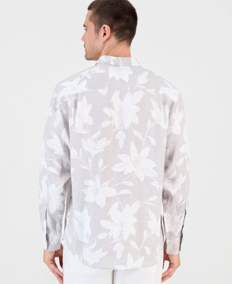Men's Reverse-Print Woven Shirt