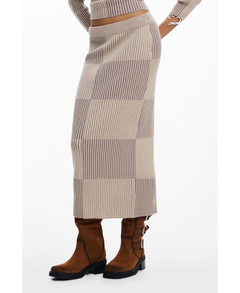 Women's Long ribbed skirt