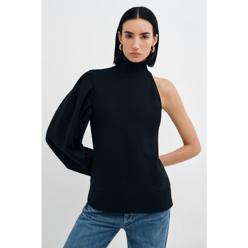 Women's Rhett One Voluminous Sleeve Asymmetric Casual Sweatshirt