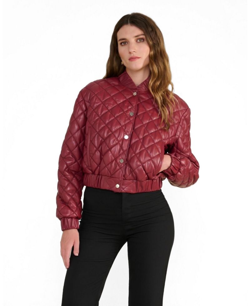 Women's Aveline Quilted Leather Jacket