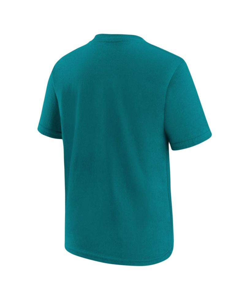 Big Boys and Girls Teal Jacksonville Jaguars Logo T-Shirt