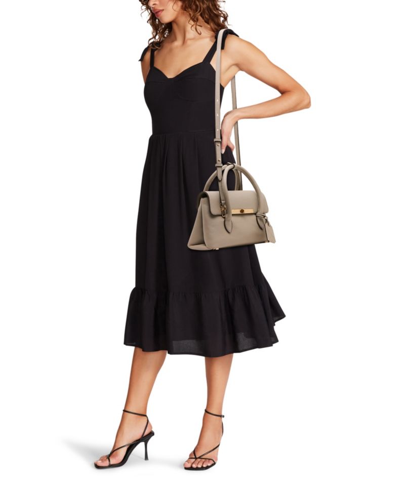 Medium Turn-Lock Convertible Strap Satchel Handbag