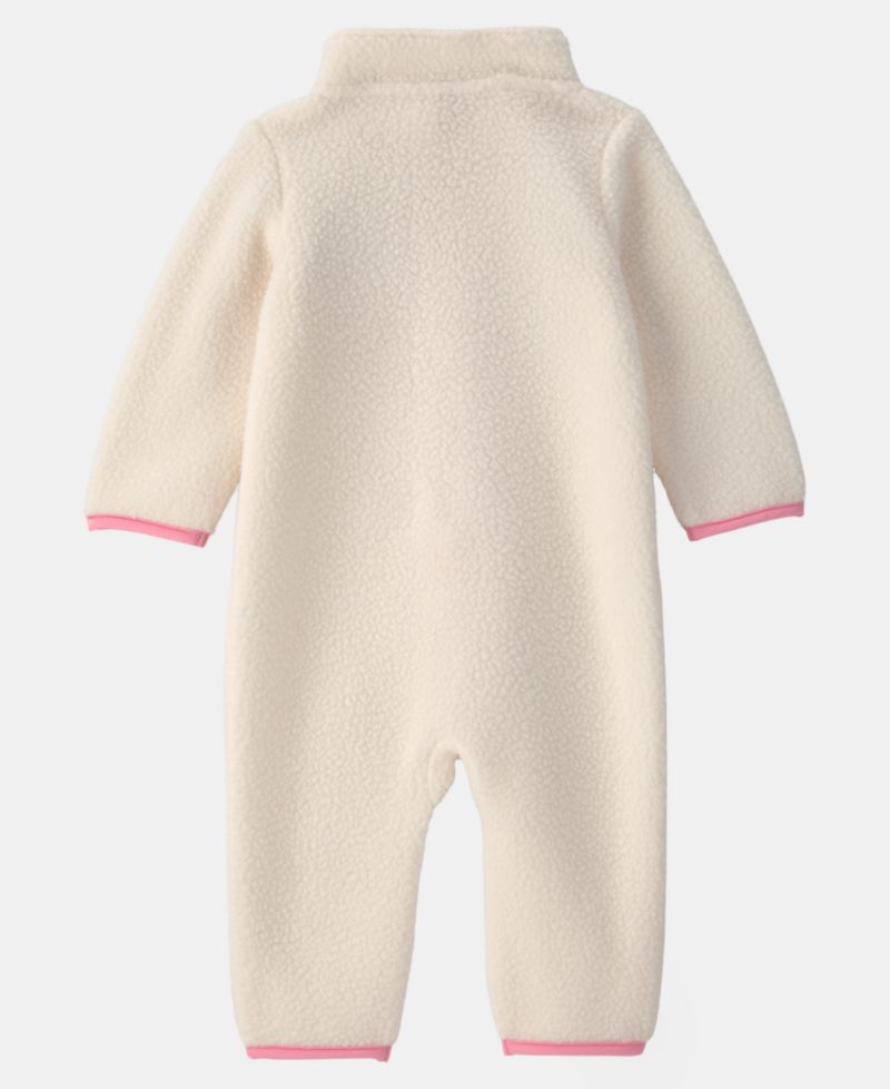 Baby Girls' Color-Block Fleece Jumpsuit