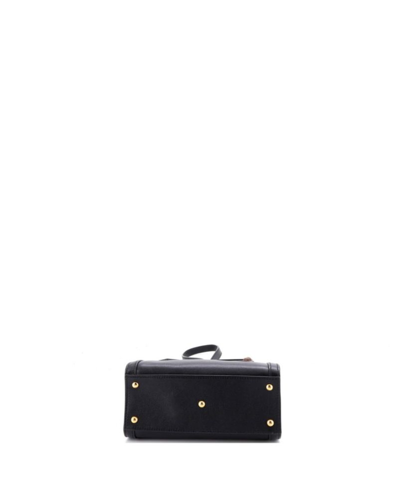 Mini Diana NM Bamboo Handle Tote Leather