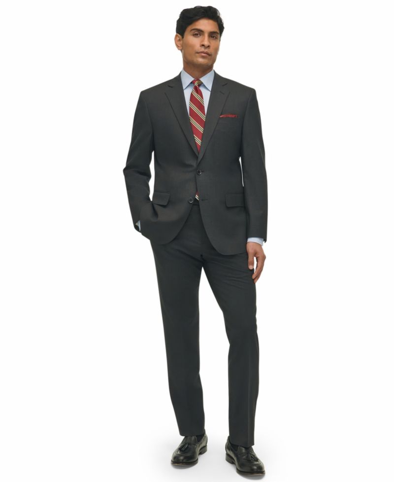 Men's Classic-Fit Stretch Wool Blend Suit Separates Pant