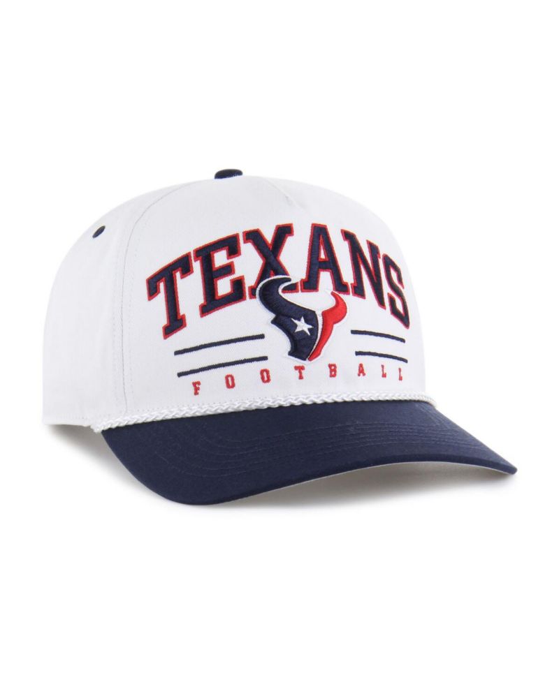 Men's White/Navy Houston Texans Roscoe Two-Toned Hitch Adjustable Hat