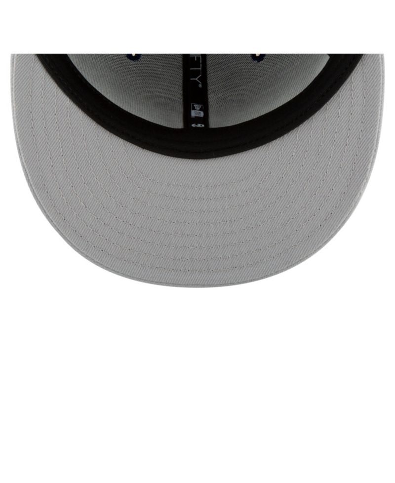 Men's Gray Los Angeles Dodgers Blue Heaven on Earth Stadium Patch 59FIFTY Fitted Hat