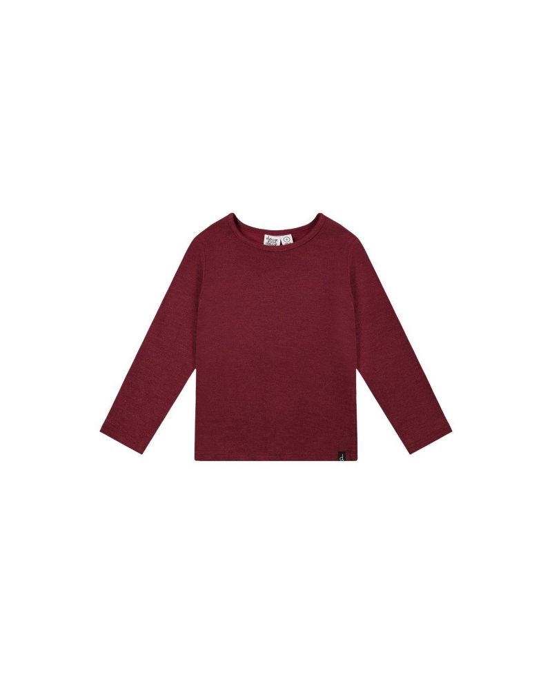 Big Girls 6-14 Brushed Rib Crew Neck Top