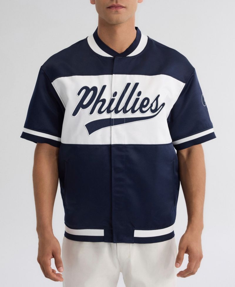 Men's Philadelphia Phillies Iconic Satin Warm-Up Jacket