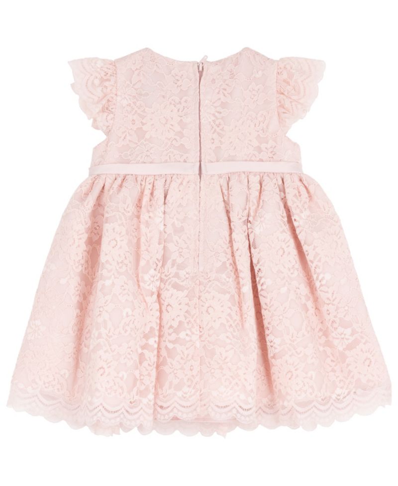 Baby Girls' Short-Sleeve Dress with Diaper, 2-Piece Set