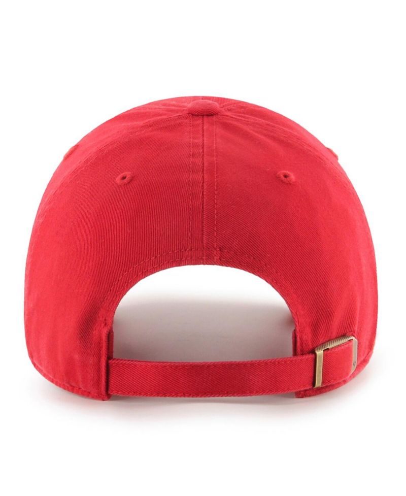 Men's Red USMNT Crest Clean Up Adjustable Hat