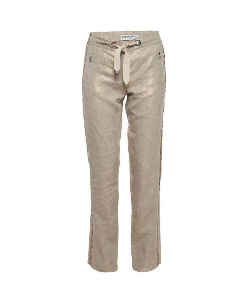 Women's Lurex Drawstring Trousers