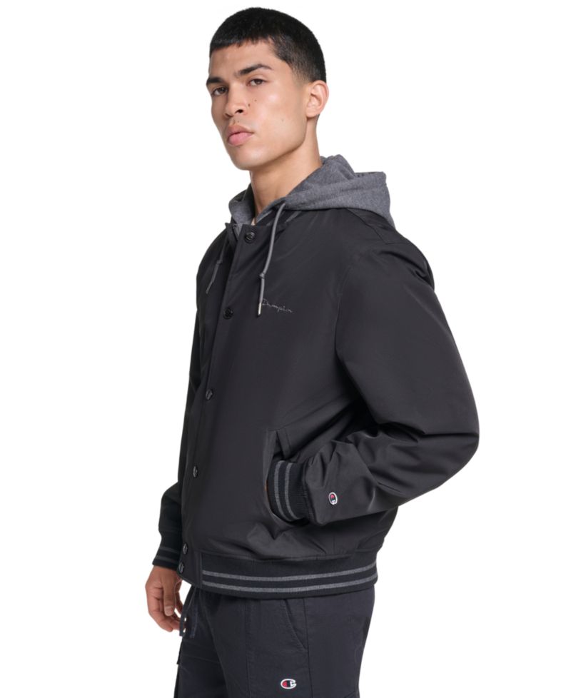 Men's Hooded Varsity Jacket